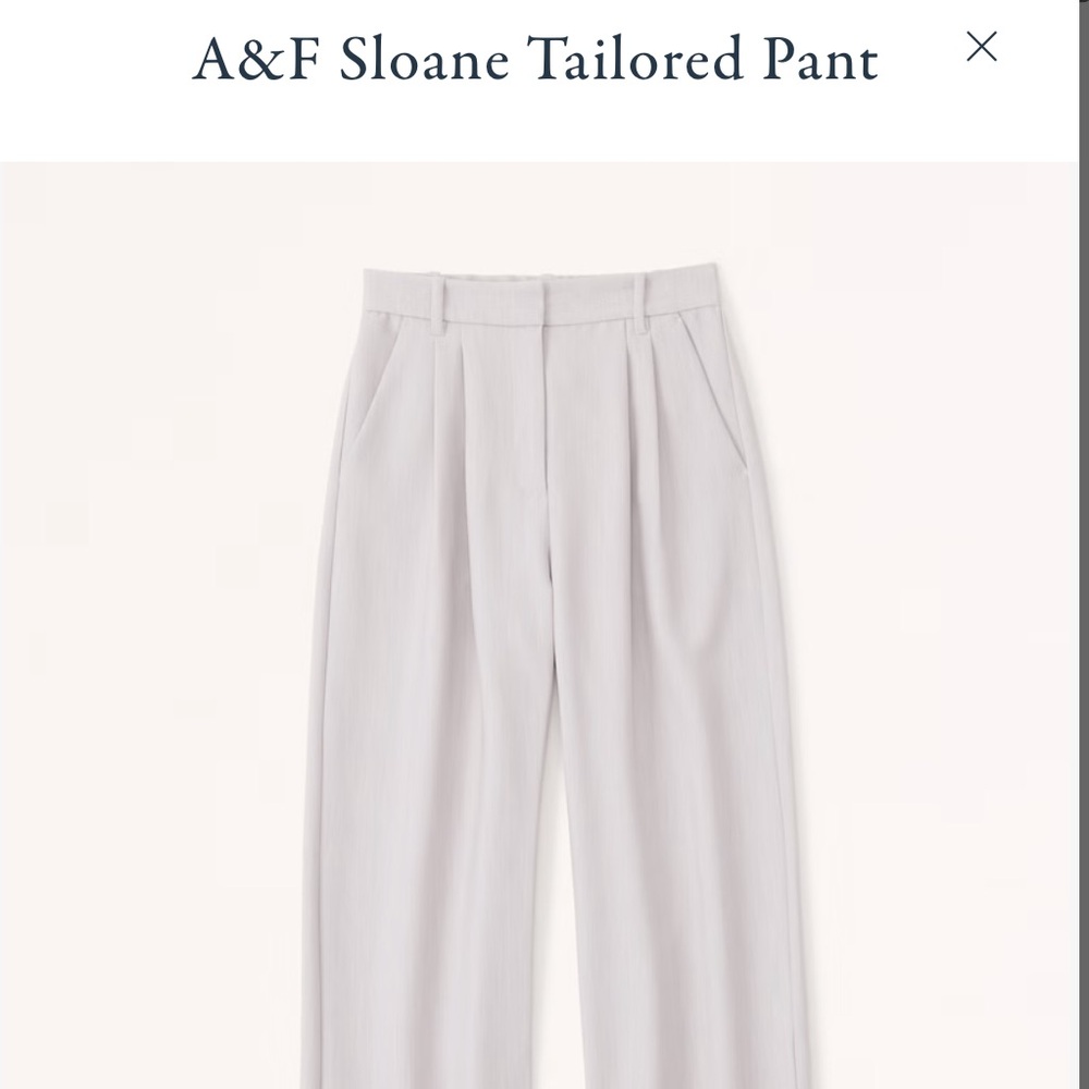 A&F Curve Love Sloane Tailored Pant